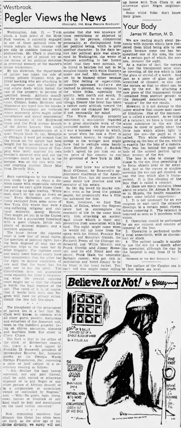 Clipping from The Missoulian